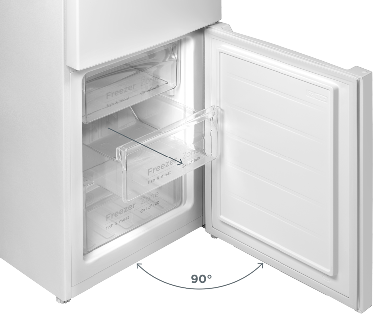 Lodówka z zamrażarką WHITE LK2347wh