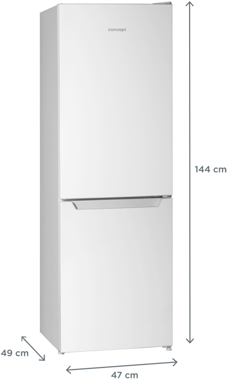 Lodówka z zamrażarką WHITE LK2347wh