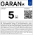 Etykieta GARAN – gwarancja producenta 5 lat