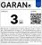 Etykieta GARAN – gwarancja producenta 3 lata