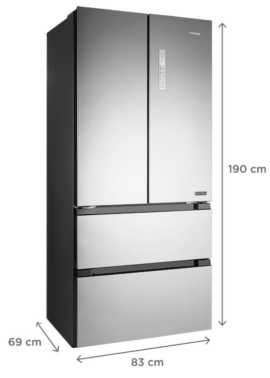 Lodówka z szufladami French Door SINFONIA LA6983ss